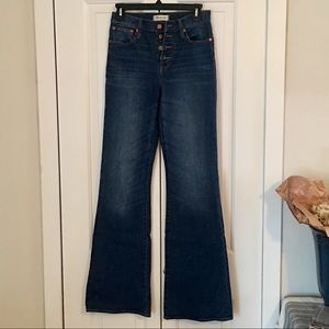 Madewell High Rise Flea Market Flares. Size 25.